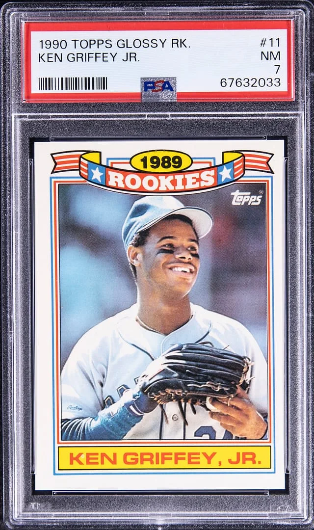 1990 Topps Ken Griffey Jr. Glossy Rookies #11 card image