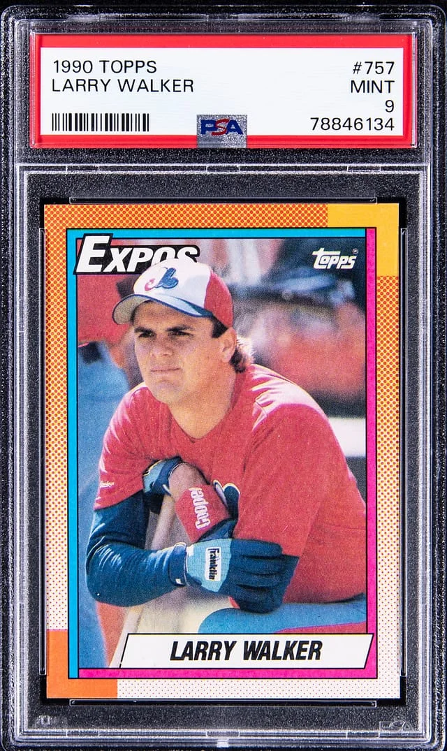 1990 Topps Larry Walker #757 card image