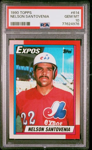 1990 Topps Nelson Santovenia #614 card image