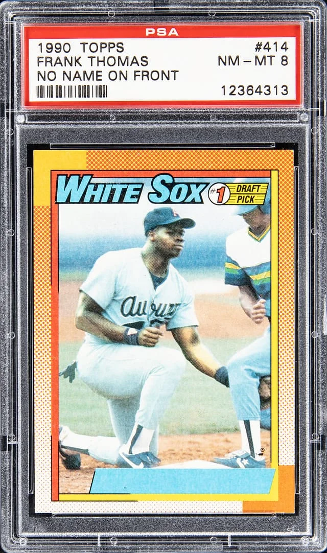 1990 Topps, No Name on Front (NNOF) Frank Thomas #414 card image