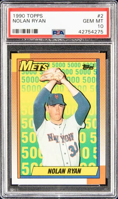1990 Topps Nolan Ryan Mets #2 card image
