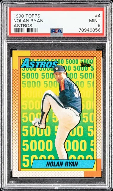 1990 Topps Nolan Ryan Astros #4 card image