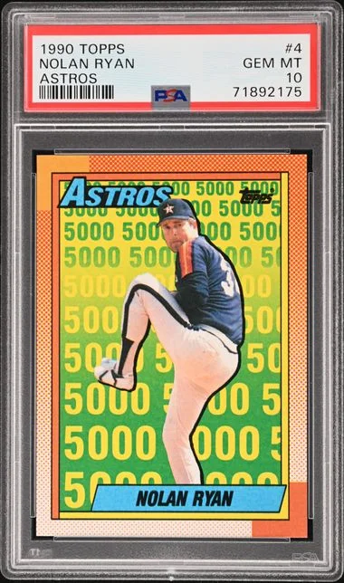 1990 Topps Nolan Ryan, Astros #4 card image
