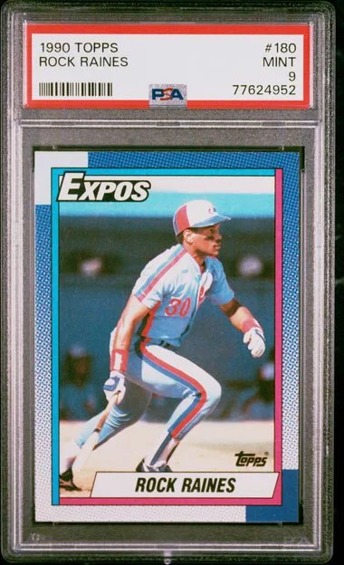 1990 Topps Rock Raines #180 card image