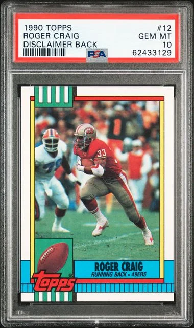 1990 Topps Roger Craig #12 card image