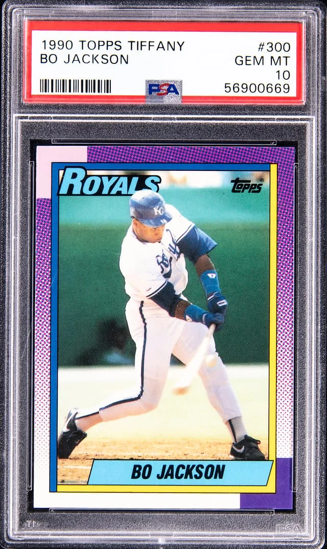 1990 Topps Tiffany Bo Jackson #300 card image