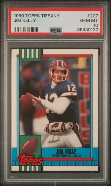 1990 Topps Tiffany Jim Kelly #207 card image