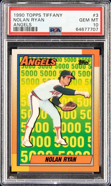 1990 Topps Tiffany Nolan Ryan Angels #3 card image