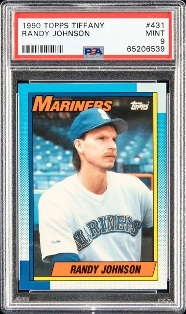 1990 Topps Tiffany Randy Johnson #431 card image