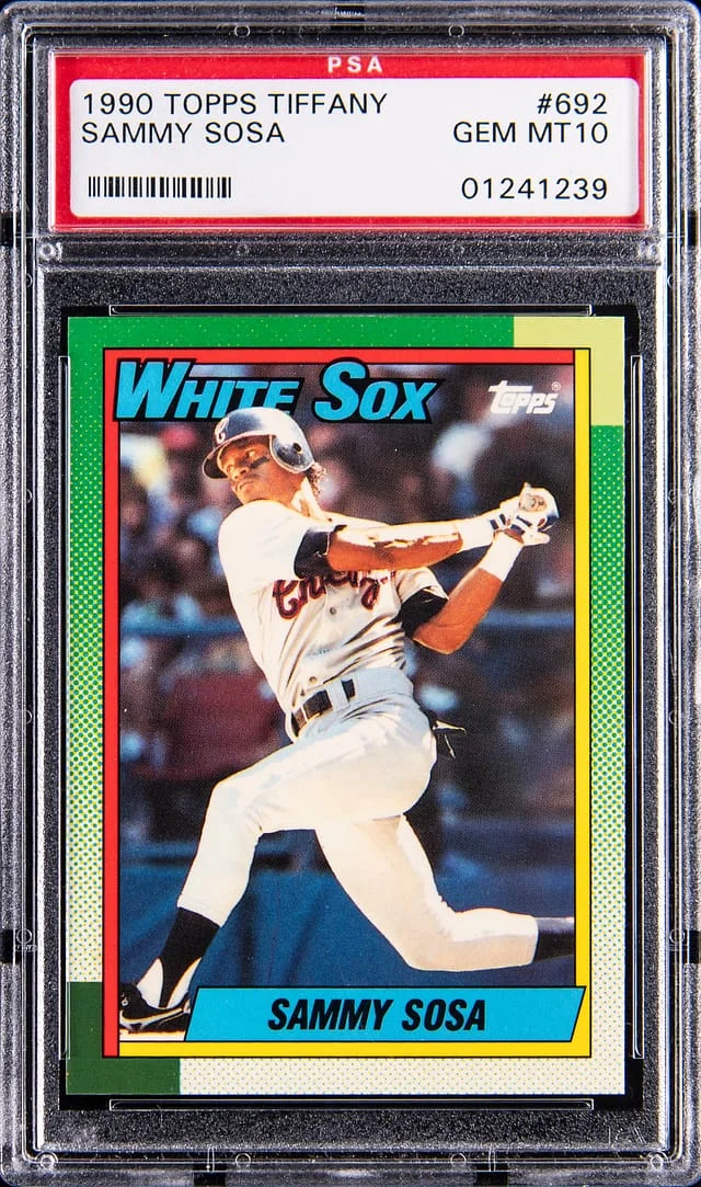 1990 Topps Tiffany Sammy Sosa #692 card image