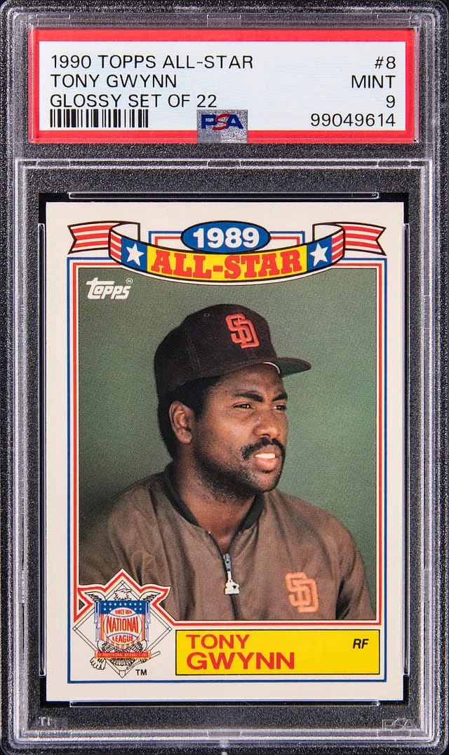 1990 Topps Tony Gwynn All-Star Glossy Set of 22 #8 card image