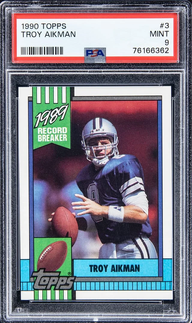 1990 Topps Troy Aikman #3 card image