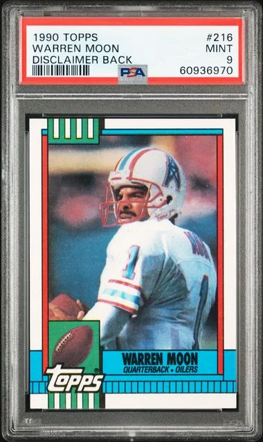 1990 Topps Warren Moon #216 card image