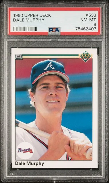 1990 Upper Deck Dale Murphy #533 card image