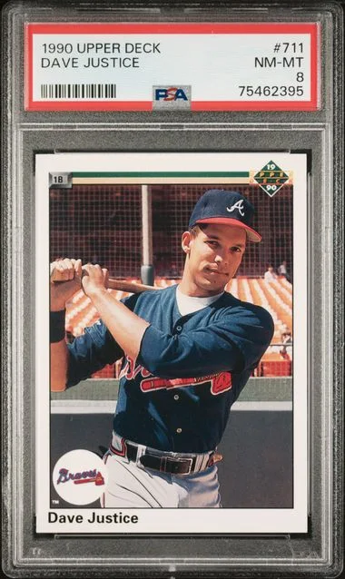 1990 Upper Deck Dave Justice #711 card image