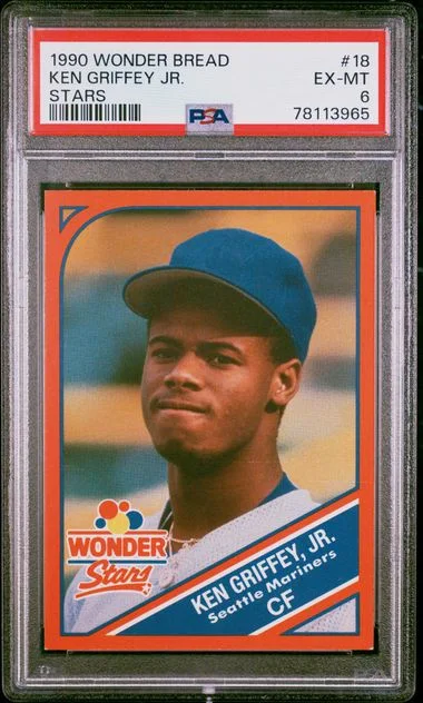 1990 Wonder Bread Stars Ken Griffey Jr. #18 card image