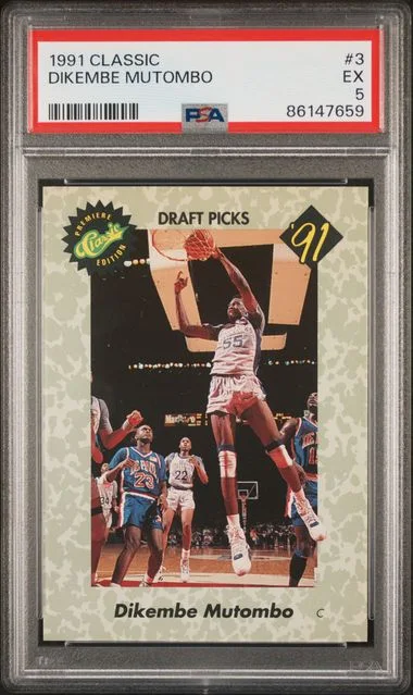 1991-32 Classic Dikembe Mutombo #3 card image