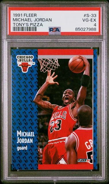 1991-32 Fleer Michael Jordan Tony's Pizza #S-33 card image