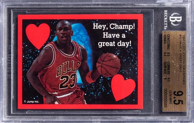 1991-92 Cleo Jordan Valentines Have A Great Day! Michael Jordan #12 card image