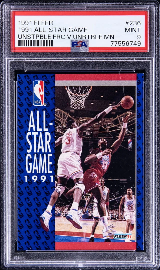 1991-92 Fleer 1991 All-Star Game Unstoppable Force vs. Unbeatable Man #236 card image