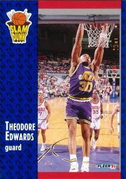 1991-92 Fleer Blue Edwards SD 3D Acrylic #227 card image