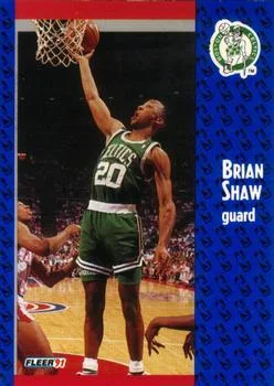 1991-92 Fleer Brian Shaw 3D Acrylic #16 card image