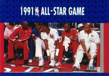 1991-92 Fleer Charles Barkley / Joe Dumars / Patrick Ewing / Michael Jordan / Bernard King 3D Acrylic #233 card image