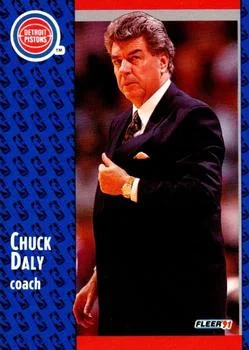1991-92 Fleer Chuck Daly CO [3D Acrylic] 3D Acrylic #58 card image