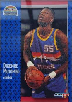 1991-92 Fleer Dikembe Mutombo 3D Acrylic #277 card image