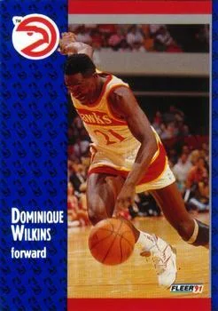 1991-92 Fleer Dominique Wilkins [3D Acrylic] 3D Acrylic #6 card image
