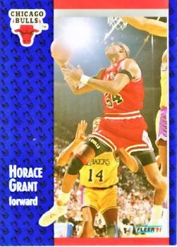 1991-92 Fleer Horace Grant 3D Acrylic #27 card image