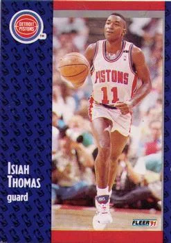 1991-92 Fleer Isiah Thomas [3D Acrylic] 3D Acrylic #64 card image