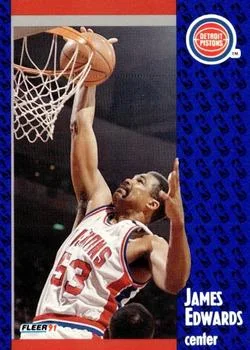 1991-92 Fleer James Edwards [3D Acrylic] 3D Acrylic #60 card image