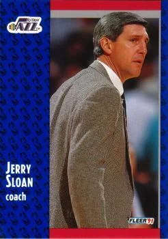 1991-92 Fleer Jerry Sloan CO 3D Acrylic #202 card image