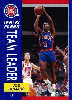 1991-92 Fleer Joe Dumars 3D Acrylic #379 card image