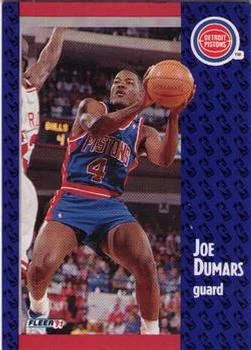 1991-92 Fleer Joe Dumars [3D Acrylic] 3D Acrylic #59 card image