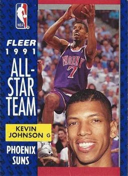 1991-92 Fleer Kevin Johnson 3D Acrylic #210 card image