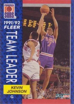 1991-92 Fleer Kevin Johnson 3D Acrylic #392 card image