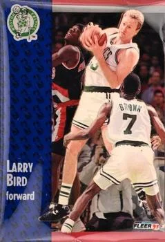 1991-92 Fleer Larry Bird [3D Acrylic] 3D Acrylic #8 card image