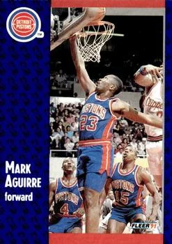1991-92 Fleer Mark Aguirre [3D Acrylic] 3D Acrylic #57 card image