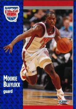1991-92 Fleer Mookie Blaylock 3D Acrylic #128 card image