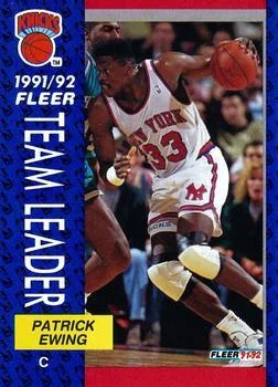 1991-92 Fleer Patrick Ewing 3D Acrylic #389 card image