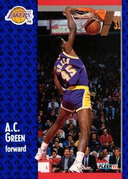 1991-92 Fleer A.C. Green #99 card image