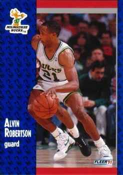 1991-92 Fleer Alvin Robertson #118 card image