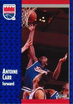 1991-92 Fleer Antoine Carr #174 card image