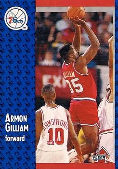 1991-92 Fleer Armon Gilliam #153 card image