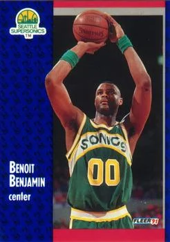 1991-92 Fleer Benoit Benjamin #189 card image