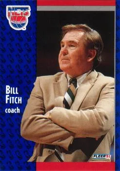 1991-92 Fleer Bill Fitch CO #132 card image