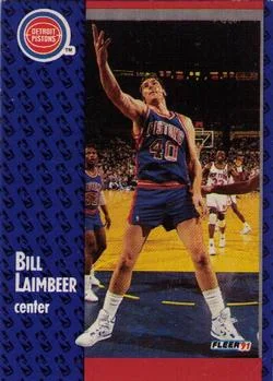 1991-92 Fleer Bill Laimbeer #62 card image