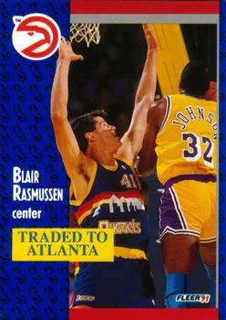 1991-92 Fleer Blair Rasmussen #52 card image